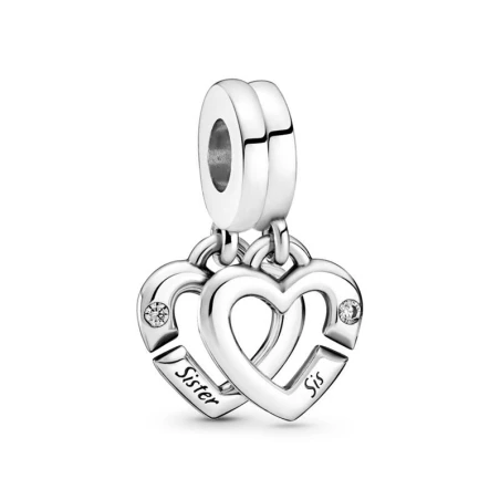 Charm Colgante Pandora Hermanas Unidas Corazones Divididos 799538C01