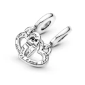 Charm Colgante Pandora Hermanas Unidas Corazones Divididos 799538C01