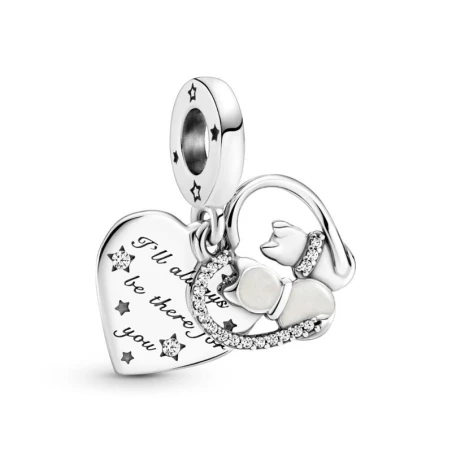Charm Colgante Pandora Gatos & Corazones 799546C01