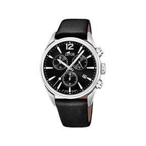 Reloj Lotus Chrono Hombre Negro Cronógrafo 18691/3