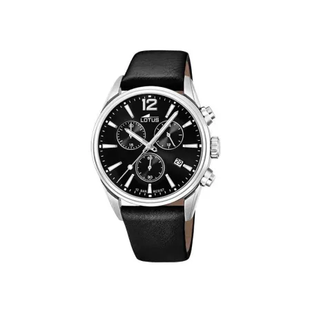 Reloj Lotus Chrono Hombre Negro Cronógrafo 18691/3