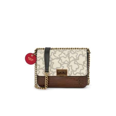 Bandolera TOUS Mujer Kaos Legacy Mediana Marrón y Beige 195900717