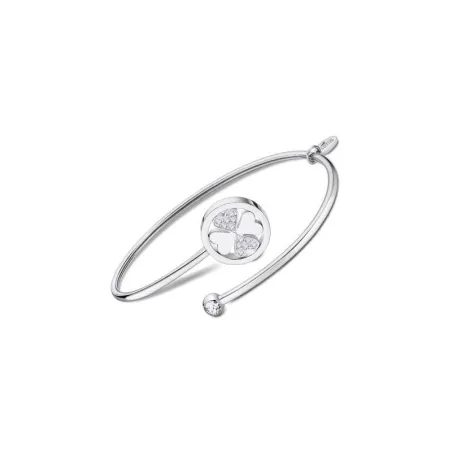 Pulsera Lotus Style Millennial Mujer Trébol Acero Inoxidable y Circonitas LS2169-2/1