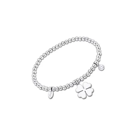 Pulsera Lotus Style Millennial Mujer Trébol y Bolitas Acero Inoxidable LS2170-2/1