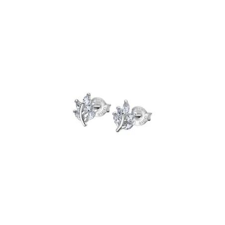 Pendientes Lotus Silver Pure Essential Mujer Hoja Plata y Circonitas LP3086-4/1