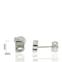 Pendiente Individual Algecor Mujer Inicial Plata CPE0964-RD