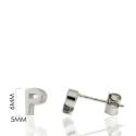 Pendiente Individual Algecor Mujer Inicial Plata CPE0964-RD
