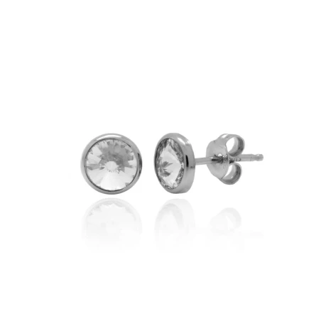 Pendientes Victoria Cruz Basic Mujer Plata y Cristal Swarovski A3331-07T