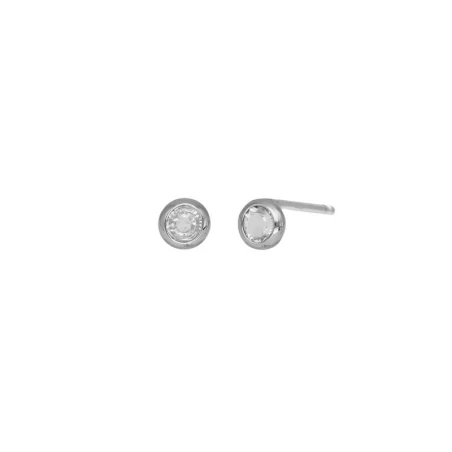 Pendientes Victoria Cruz Lis Mujer Plata y Cristal Swarovski Blanco A3959-07HT