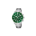 Reloj Lotus Excellent Hombre Cronógrafo Plateado y Verde 18756/2