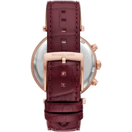 Reloj Micahel Kors Parker Mujer Burdeos Cronógrafo MK6986