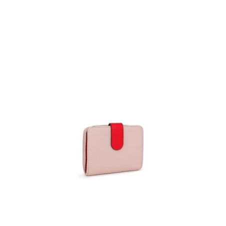 Billetera TOUS New Dubai Mujer Rosa y Beige Pequeña 195930013