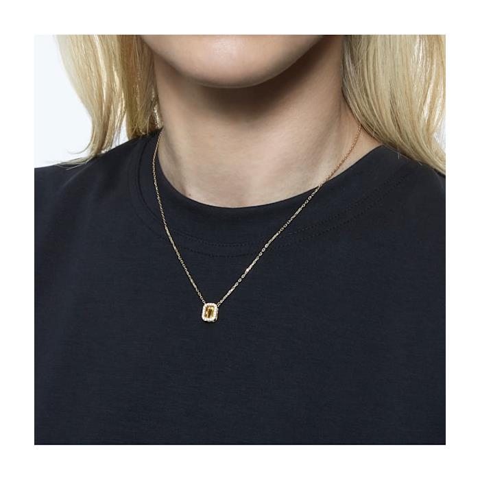 Gargantilla Swarovski Millenia Mujer Baño Oro, Cristal Blanco y Circonita Amarilla 5598421