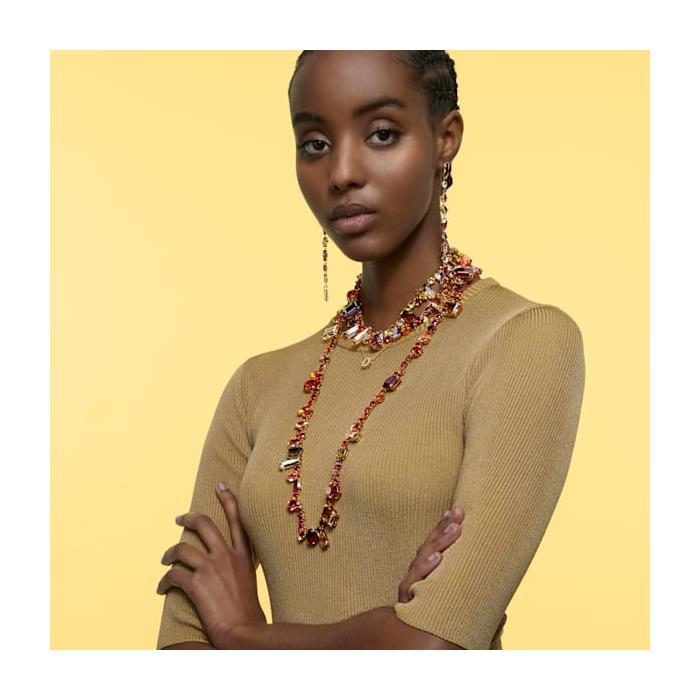 Gargantilla Swarovski Millenia Mujer Baño Oro, Cristal Blanco y Circonita Amarilla 5598421