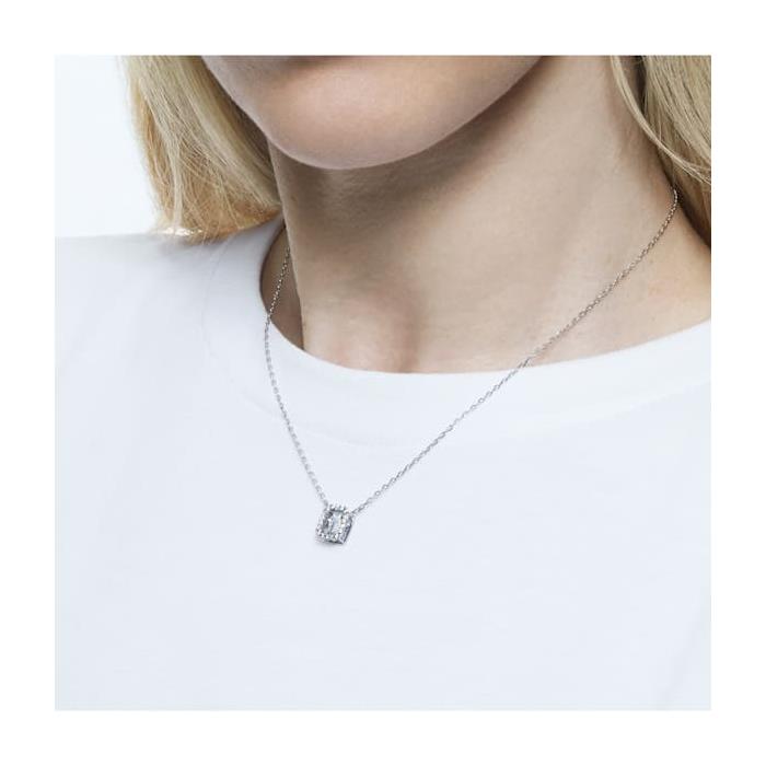 Gargantilla Swarovski Millenia Mujer Baño Rodio, Cristal Blanco y Circonita Transparente 5599177