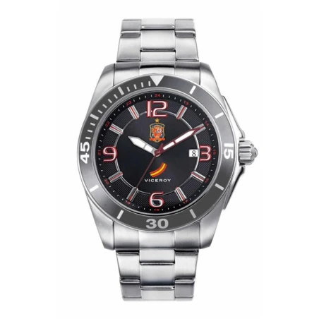 Reloj Viceroy Selección Española Plateado y Negro Analógico 432873-55