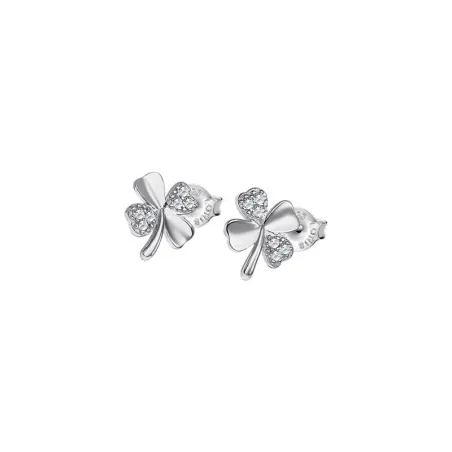 Pendientes Lotus Silver Pure Essential Mujer Trébol Plata y Circonitas LP3108-4/1