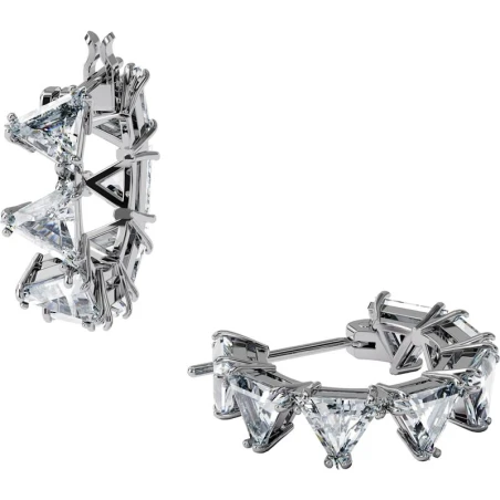 Pendientes Swarovski Millenia Mujer Baño Rodio y Cristal Swarovski blanco 5632467