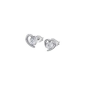 Pendientes Lotus Silver Pure Essential Mujer Corazón Plata y Circonitas LP3106-4/1