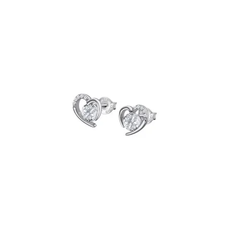 Pendientes Lotus Silver Pure Essential Mujer Corazón Plata y Circonitas LP3106-4/1