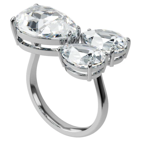 Anillo Swarovski Millenia Mujer Baño Rodio y Cristales Blancos 5609000