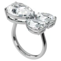 Anillo Swarovski Millenia Mujer Baño Rodio y Cristales Blancos 5609000