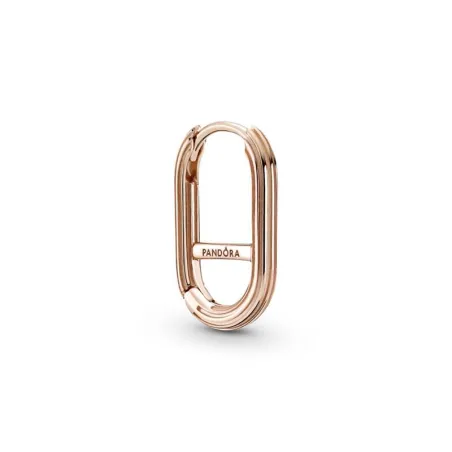 Pendiente Pandora Me Eslabón Ovalado Pavé Rose 289657C00
