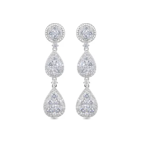 Pendientes Luxenter Fredcrow Plata y Circonitas brillantes EK1920000