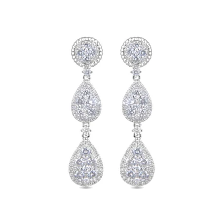 Pendientes Luxenter Fredcrow Plata y Circonitas brillantes EK1920000