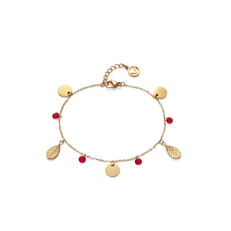 Pulsera Viceroy Fashion Chic Mujer Acero Baño Oro y Circonitas Rojas 75280P01012