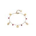 Pulsera Viceroy Fashion Chic Mujer Acero Baño Oro y Circonitas Rojas 75280P01012