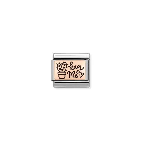 Composable Classic PLACAS (IC) en acero y oro 375 Hug Me