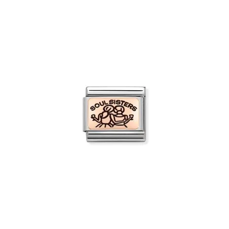 Composable Classic PLACAS (IC) en acero y oro 375 Soul Sisters