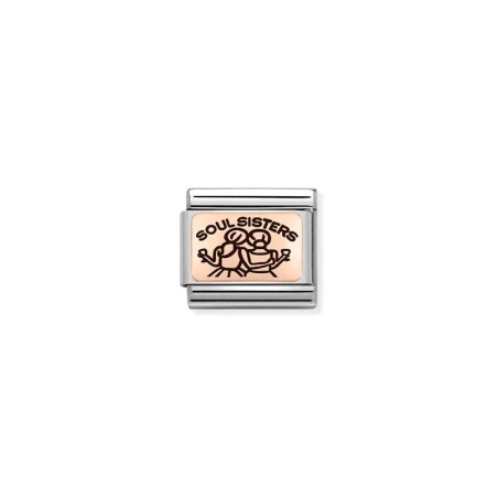 Composable Classic PLACAS (IC) en acero y oro 375 Soul Sisters