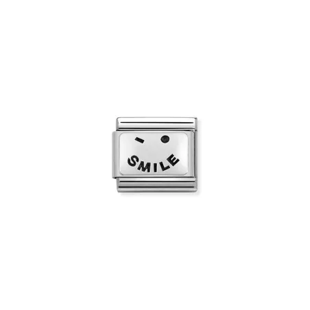 Composable Classic PLACAS OXIDADAS 2 acero y plata 925 Smile