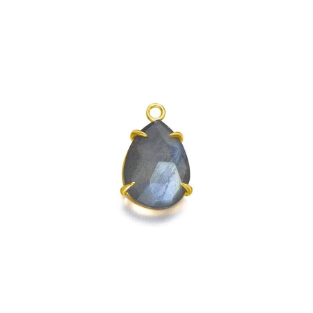 Complemento Pendiente LeCarré Mujer Plata Baño Oro y Labradorita LB099LA.00