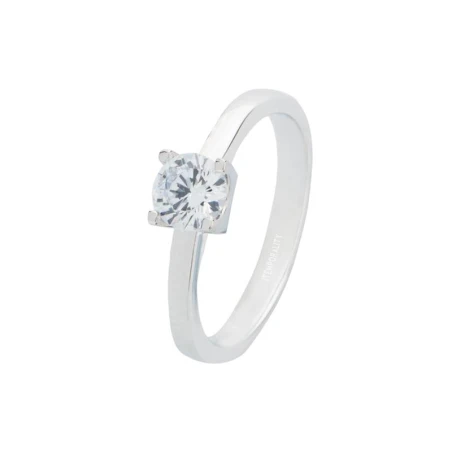 Anillo Itemporality Mujer Plata Baño Rodio y Circonita SRN-101-097