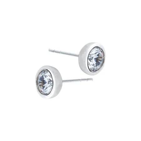 Pendientes Itemporality Mujer Plata Baño Rodio y Circonita SEA-101-165-03