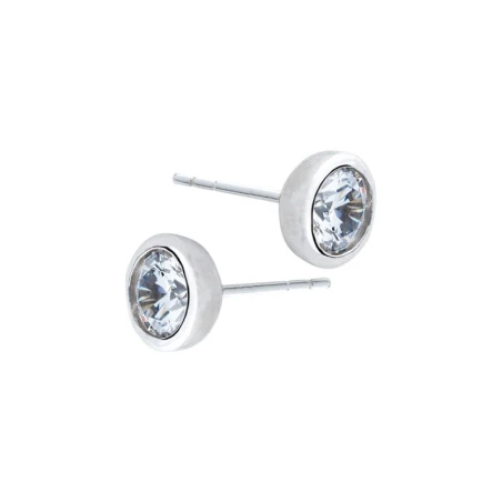 Pendientes Itemporality Mujer Plata Baño Rodio y Circonita SEA-101-165-03