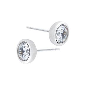 Pendientes Itemporality Mujer Plata Baño Rodio y Circonita SEA-101-165-06