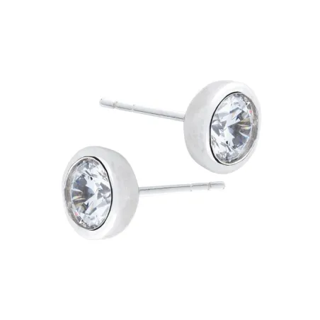 Pendientes Itemporality Mujer Plata Baño Rodio y Circonita SEA-101-165-06