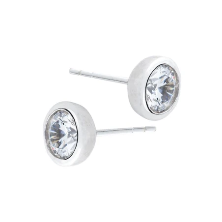 Pendientes Itemporality Mujer Plata Baño Rodio y Circonita SEA-101-165-06