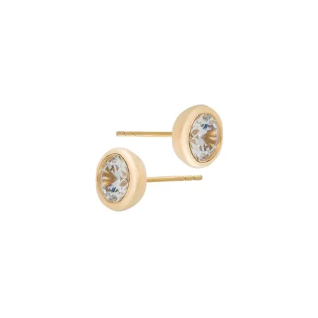 Pendientes Itemporality Mujer Plata Baño Oro y Circonita SEA-201-165-02