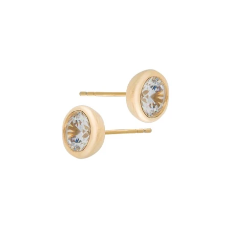 Pendientes Itemporality Mujer Plata Baño Oro y Circonita SEA-201-165-03
