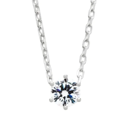 Gargantilla Itemporality Mujer Plata Baño Rodio y Circonita SNL-101-025-01