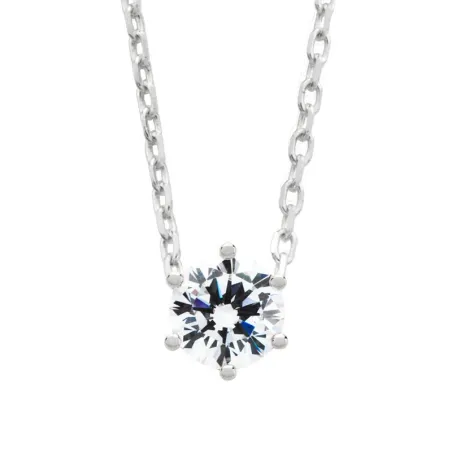 Gargantilla Itemporality Mujer Plata Baño Rodio y Circonita SNL-101-025-02