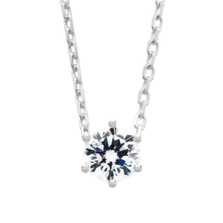 Gargantilla Itemporality Mujer Plata Baño Rodio y Circonita SNL-101-025-02