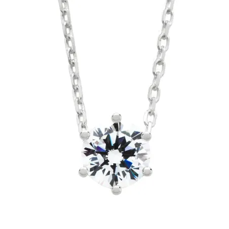 Gargantilla Itemporality Mujer Plata Baño Rodio y Circonita SNL-101-025-03