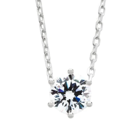 Gargantilla Itemporality Mujer Plata Baño Rodio y Circonita SNL-101-025-03