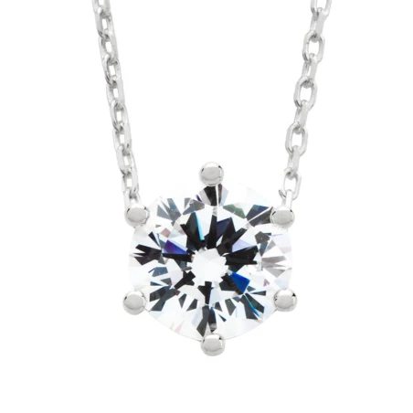 Gargantilla Itemporality Mujer Plata Baño Rodio y Circonita SNL-101-025-06
